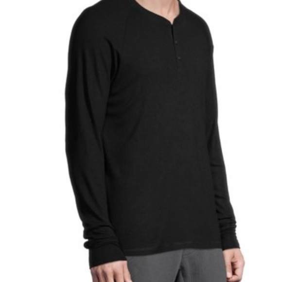 3 Hanes Men’s Ultrasoft Ribbed Modal Stretch Henley Pajama Top - Picture 2 of 6